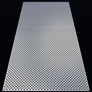 Perforated panel with 38 percent opening 25O50