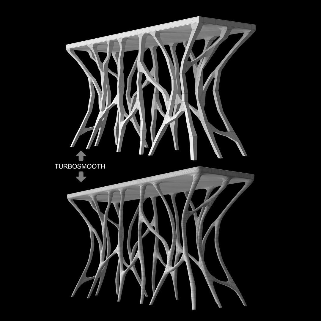 Layla Grayce Aldrich Console Table 3D - TurboSquid 2175407