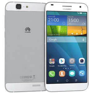 3d huawei ascend g7 white