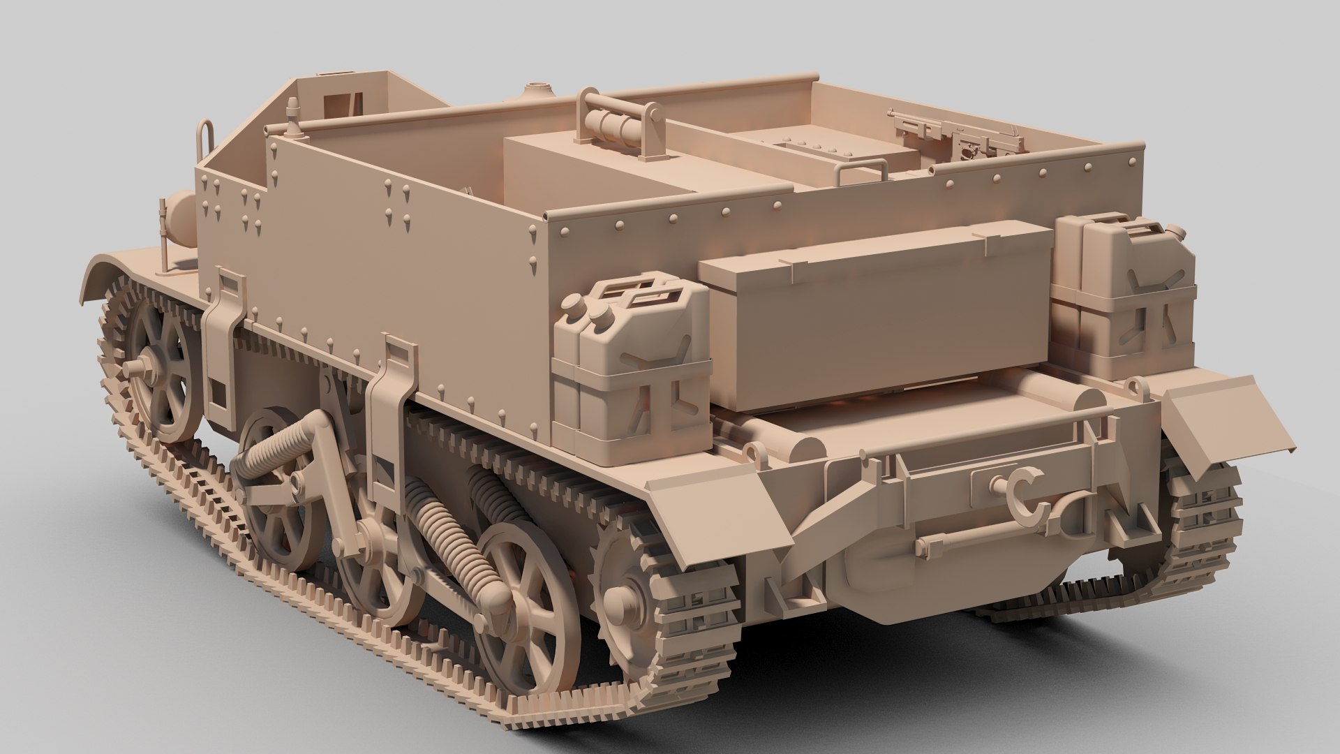 Ww2 Universal Carrier Bren Gun 3d Max