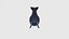 Low Poly Orca Rigged con textura realista