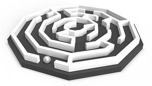 hexagonal maze 3D model
