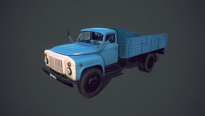 gaz 53 truck 3d obj