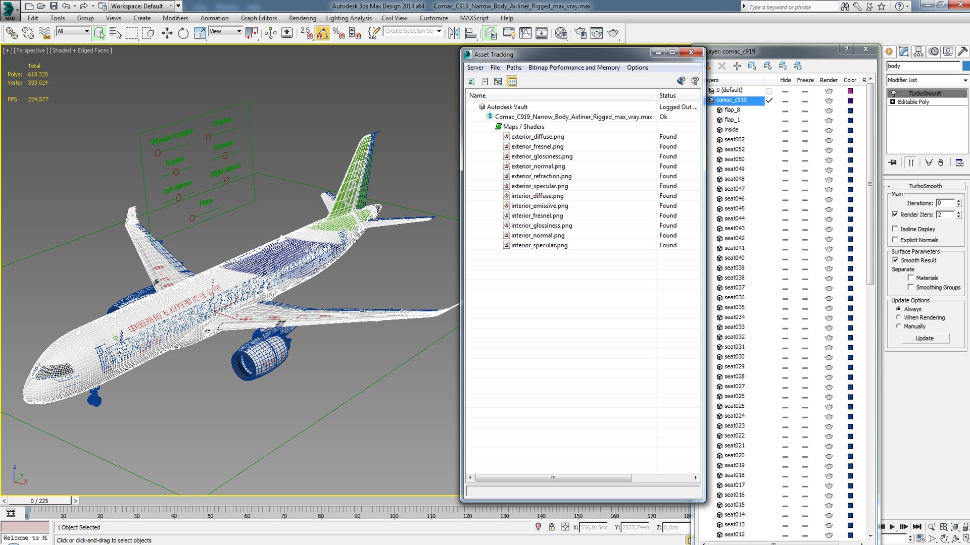 3D Comac C919 Narrow Body Airliner Rigged - TurboSquid 1770160