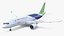 3D Comac C919 Narrow Body Airliner Rigged