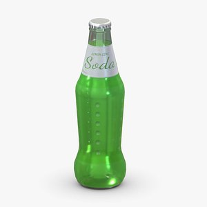 3D Supermarket Soda Drink Bottle 06 Low Poly PBR Realistic model