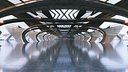 Concrete Corridor Scene - Architectural Background - V1U6