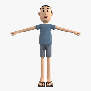 3D model Cartoon Character Man