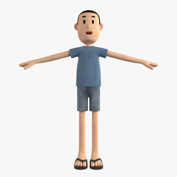 3D model Cartoon Character Man