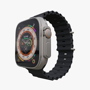 3D Apple watch ultra model