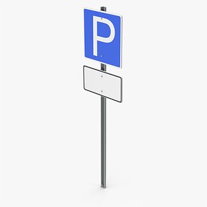 Parking Road Sign 3D