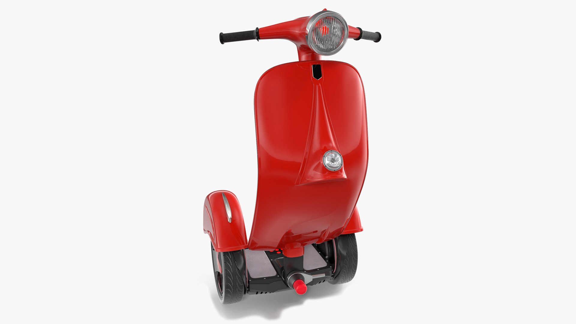 Standup Scooter Rigged 3D model preview