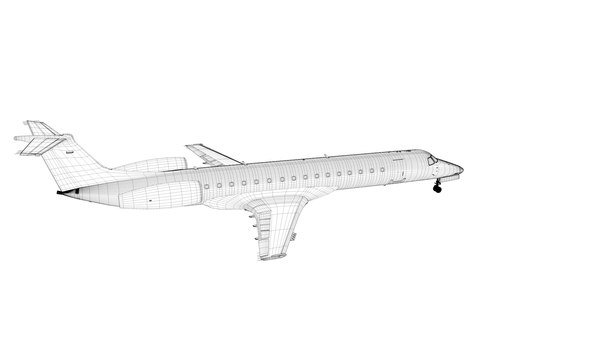 3D model CONTOUR EMBRAER ERJ 145 L1410 - TurboSquid 1749726