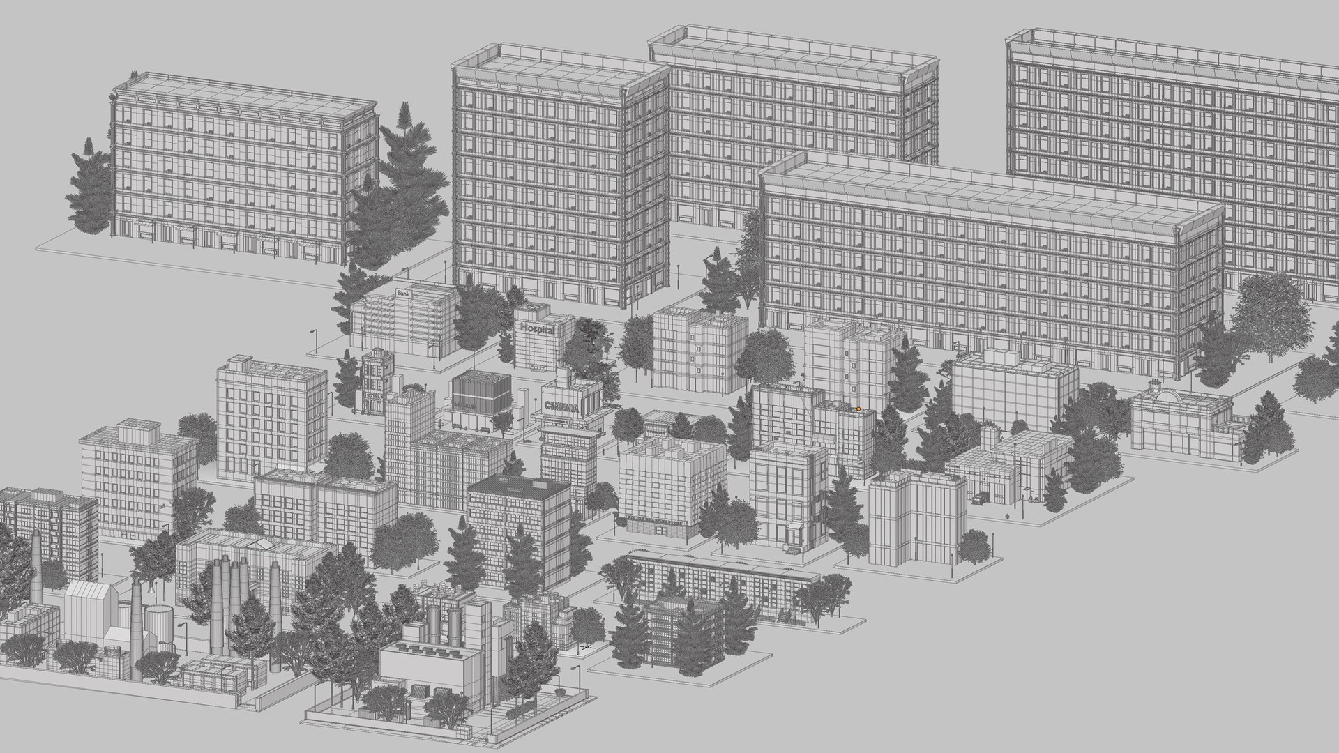 Buildings Collection 35 3D model 3D - TurboSquid 2140212
