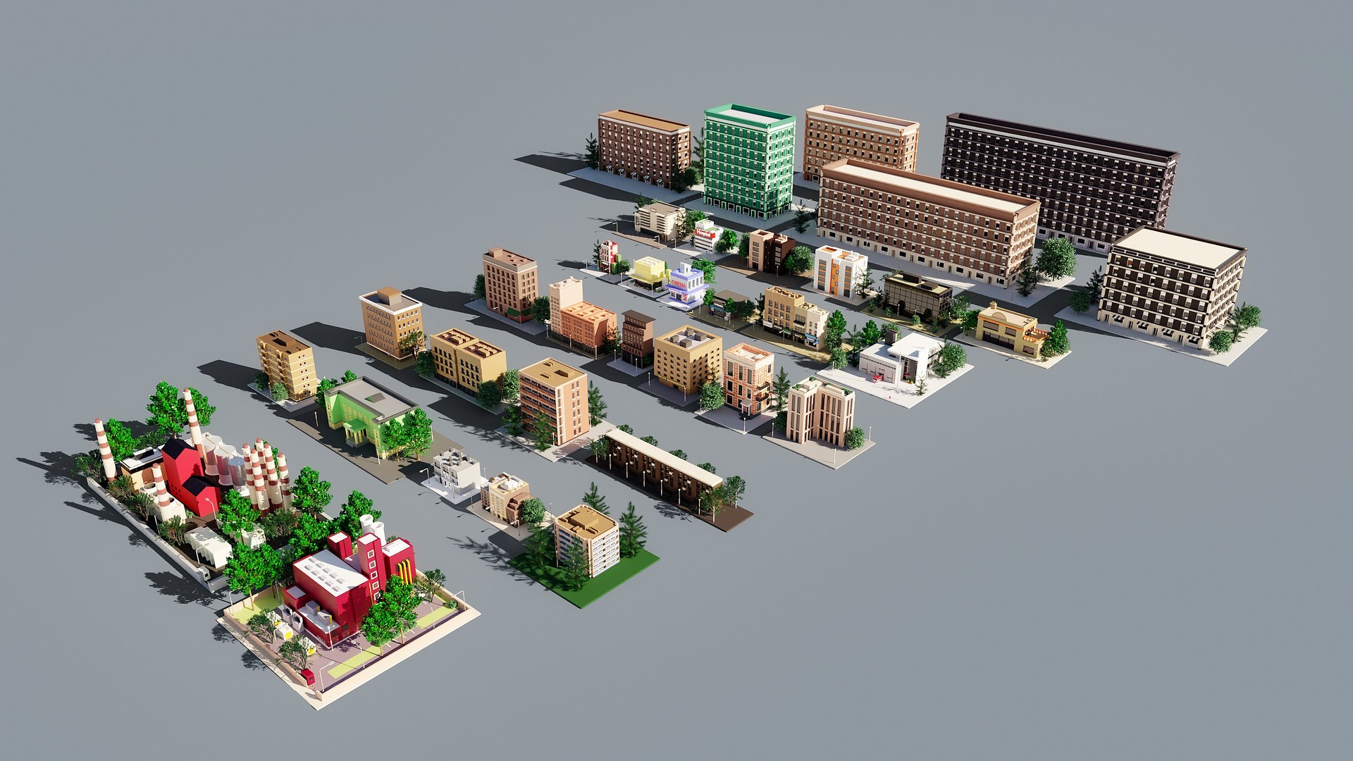 Buildings Collection 35 3D model 3D - TurboSquid 2140212