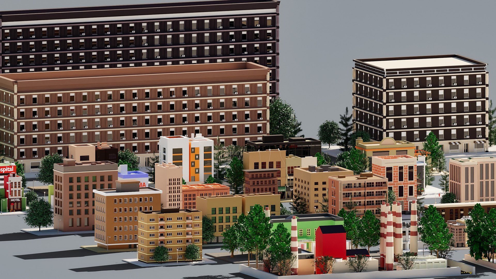 Buildings Collection 35 3D model 3D - TurboSquid 2140212
