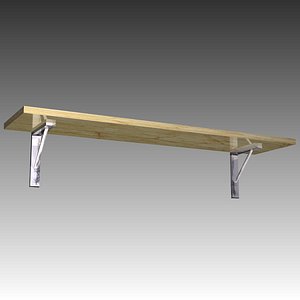 3d model shelf
