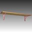 3d model shelf