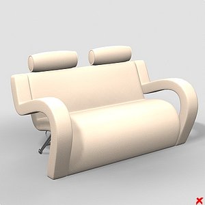 3d model chair waiting