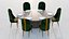 Separable Emerald Chairs Heritage Dining Table Minimal Dinner Set