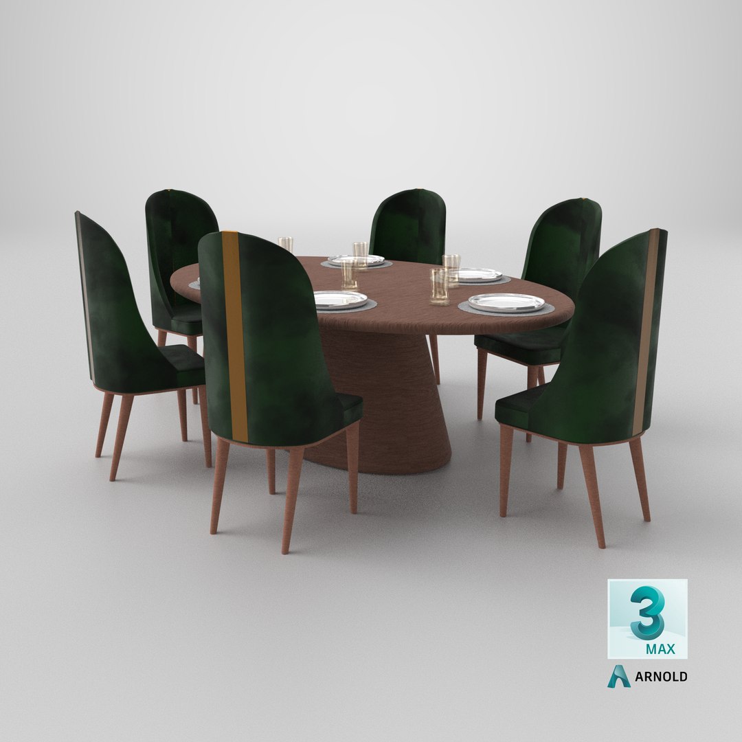 Separable Emerald Chairs Heritage Dinning Table Minimal Dinner Set 3D https://p.turbosquid.com/ts-thumb/Ua/E4nOxu/q0/stemcell_max_arnold_render/png/1789391394/1920x1080/fit_q87/6b9d2192ec105da81a36118030722dab4d8510b1/stemcell_max_arnold_render.jpg