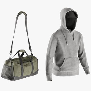 Men's Hoodie with Tshirt, Bag and Cap 9