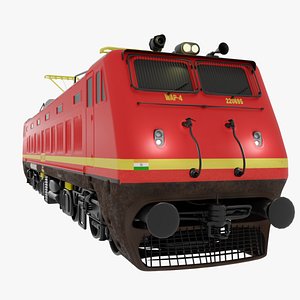 3D Wap - 4 Train Engine Indian Railways