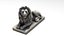 3D Sitting Lion Statue