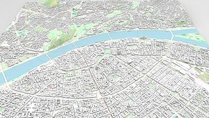 3D Cityscape Budapest Hungary