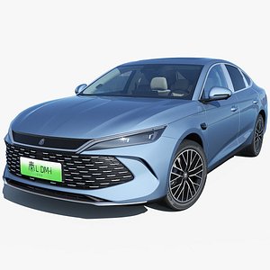 3D model 2025 BYD QinL DM-i with interior