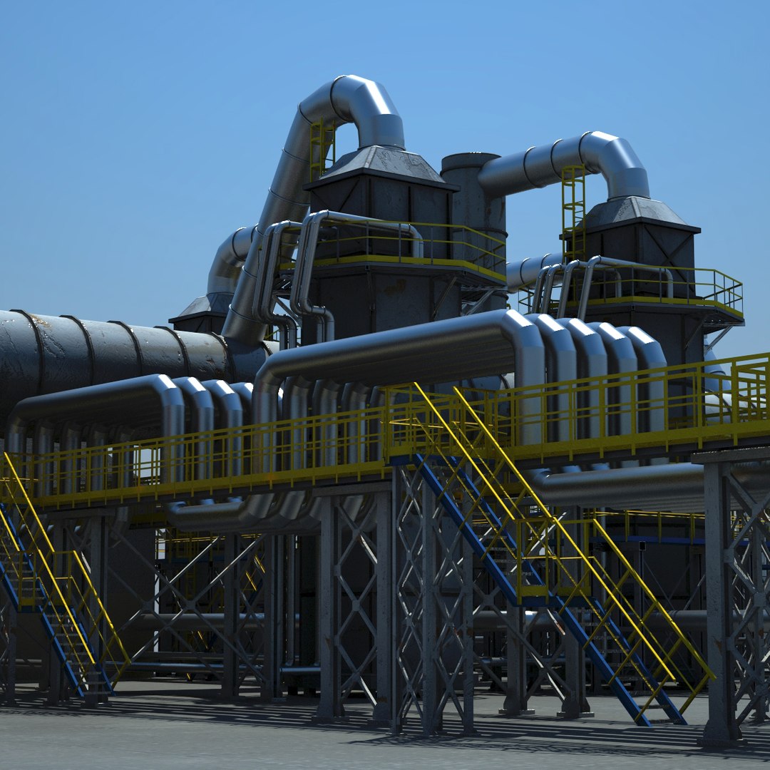 3d Gas Condensate Refinery Model