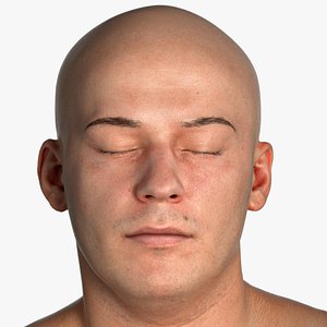 real pbr marcus human head 3D model