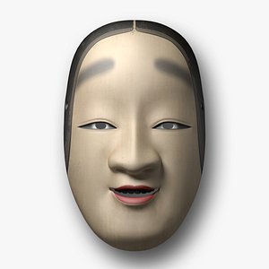 japanese noh-mask model