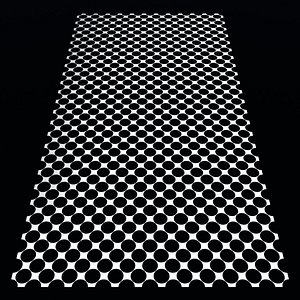 Perforated panel with 76 percent opening 25O88