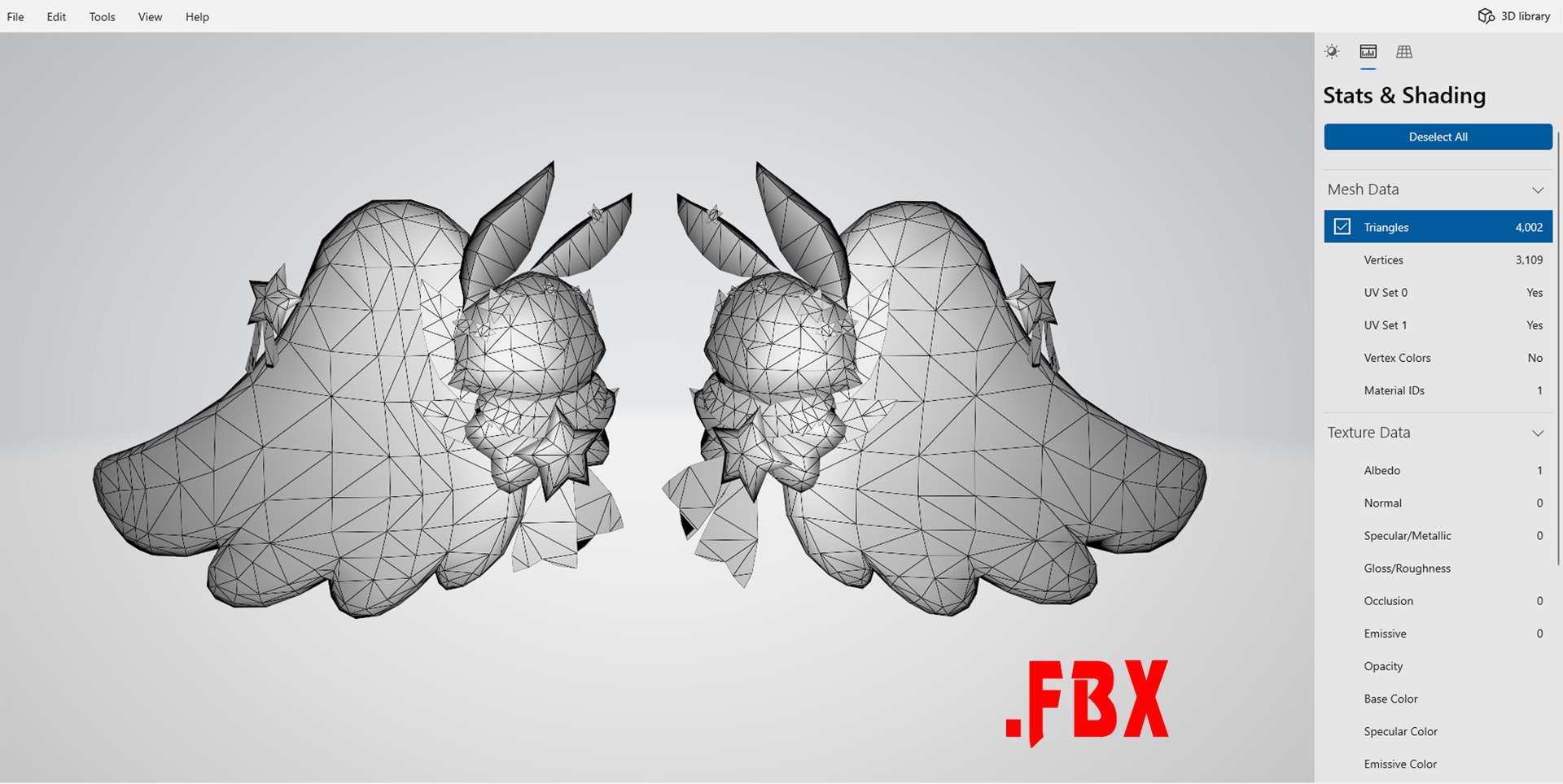 Rabbit Wing 3D Model - TurboSquid 2291457