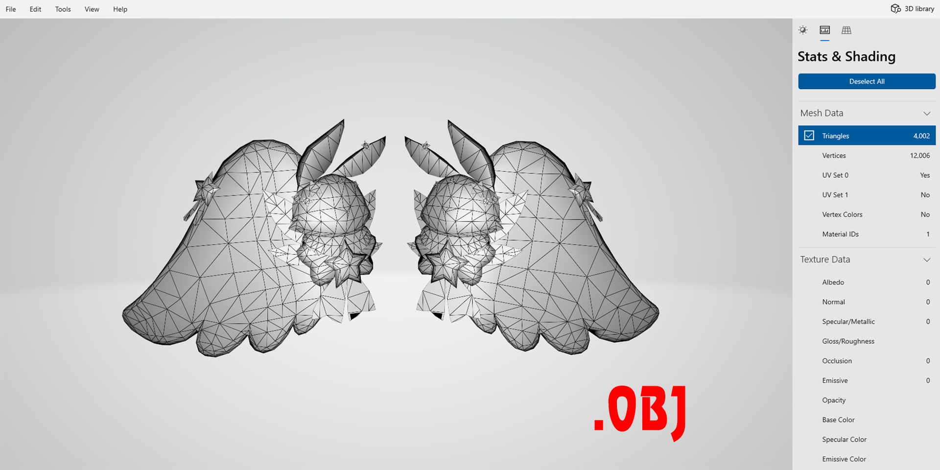 Rabbit Wing 3D Model - TurboSquid 2291457