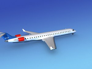 crj1000 bombardier 3d max
