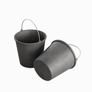 Industrial Plastic Bucket C 05 3D model