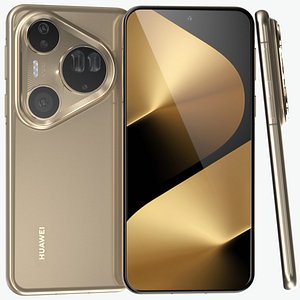 3D Huawei Pura 80 Ultra Gilt Gold model