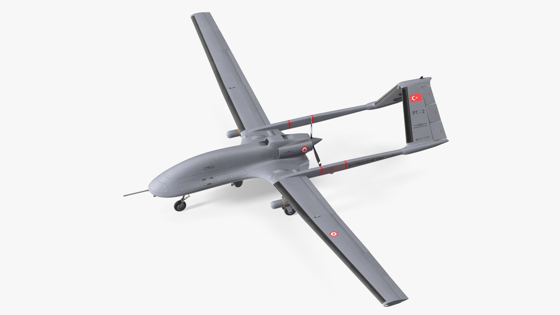 Bayraktar TB3 UCAV 3D model preview