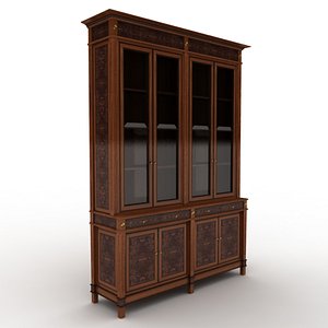3d model cabinet styled wood