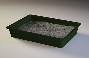 cat dog litter 3d model