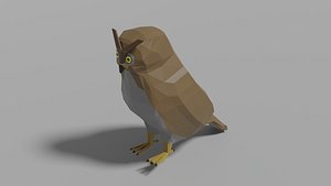 Cartoon Owl 3D model