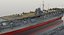 3D japanese aircraft carrier hiryu model