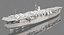 3D japanese aircraft carrier hiryu model