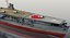 3D japanese aircraft carrier hiryu model