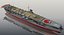 3D japanese aircraft carrier hiryu model