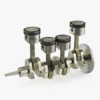 Internal Combustion Engine Pistons and Crankshaft