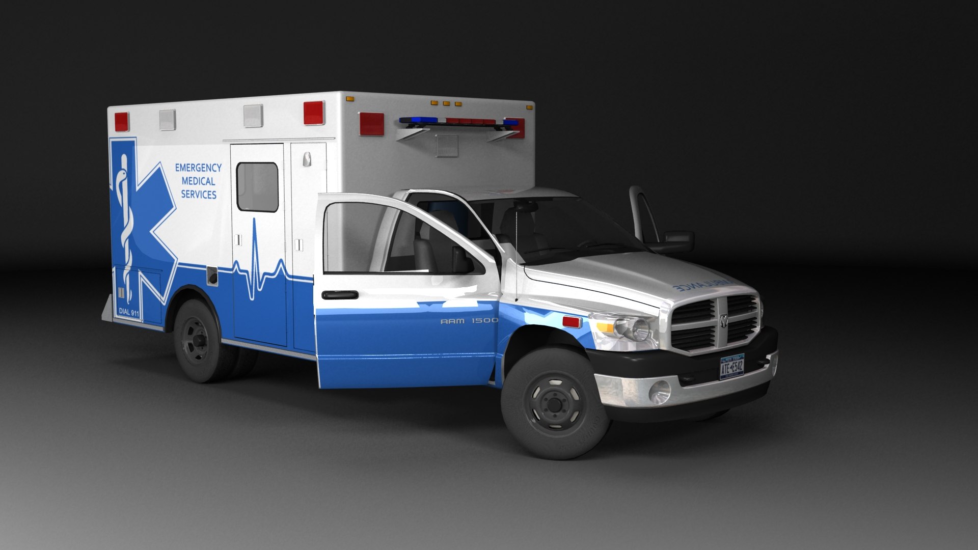 3D 2006 Dodge Ram Ambulance model https://p.turbosquid.com/ts-thumb/Ub/M0vGOT/1W/2006_ram_ambulance_09/jpg/1631079757/1920x1080/fit_q87/52d40ce46c1ff15a9e7989c31d08f504196cdf65/2006_ram_ambulance_09.jpg