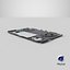 3D model HP EliteBook X G1a Internal Hardware Assembly Midframe